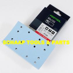 Schuurblad  80x133mm P120 Granat StickFix per 10 verpakt | 497129